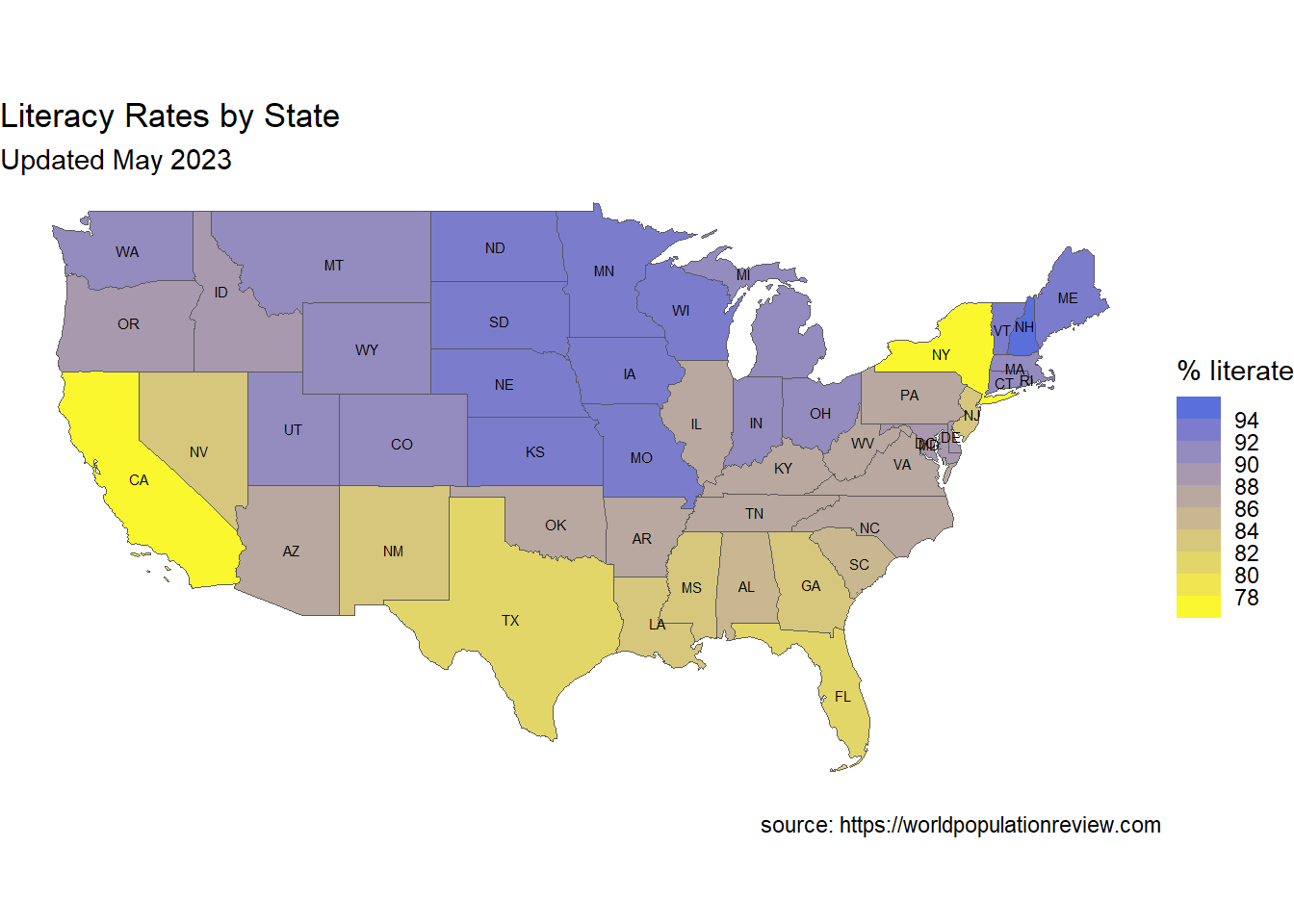 Customized choropleth map